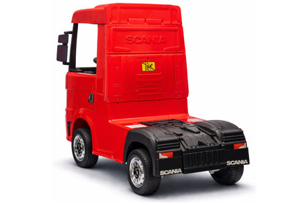 Elektrické auto Scania 500R červené 4x4 s dálkovým ovládáním