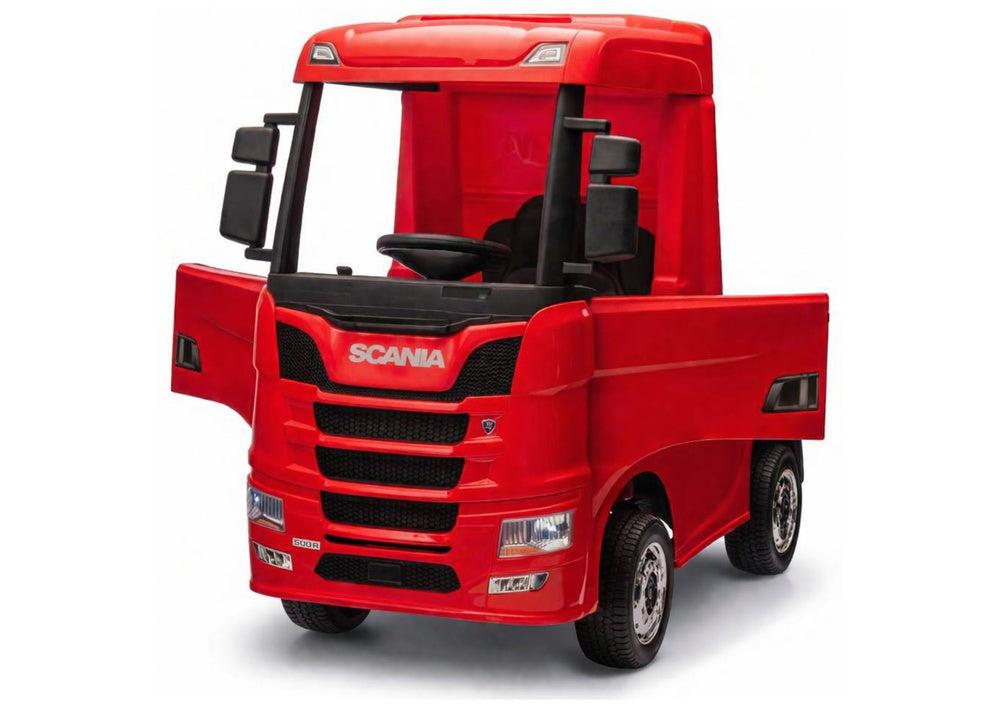 Elektrické auto Scania 500R červené 4x4 s dálkovým ovládáním
