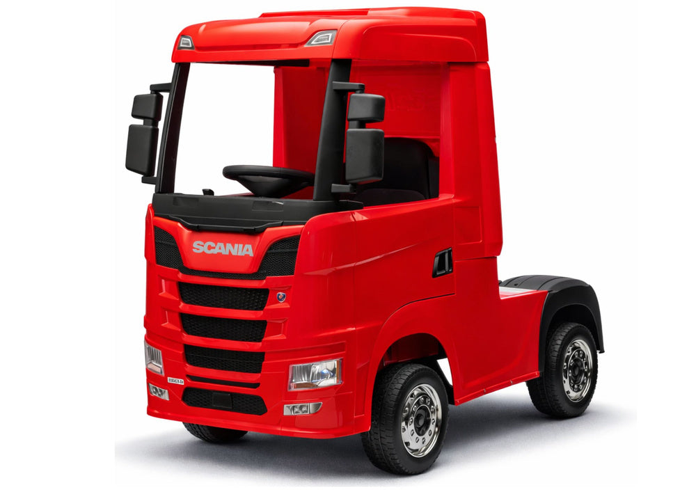 Elektrické auto Scania 500R červené 4x4 s dálkovým ovládáním