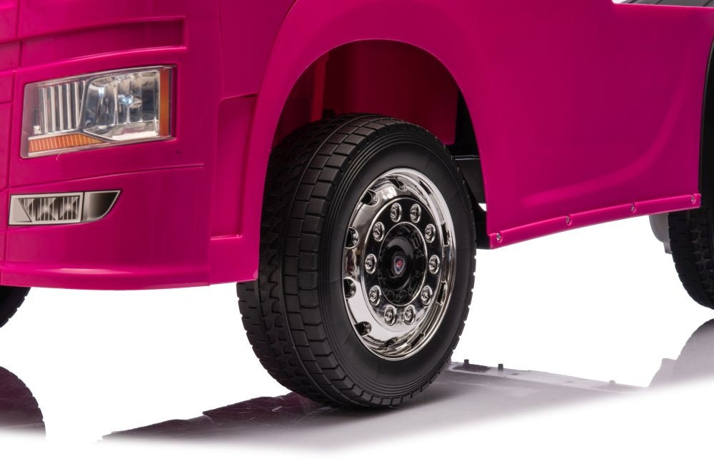 Elektrické auto Scania 500R s pohonem 4x4 růžové – HL698