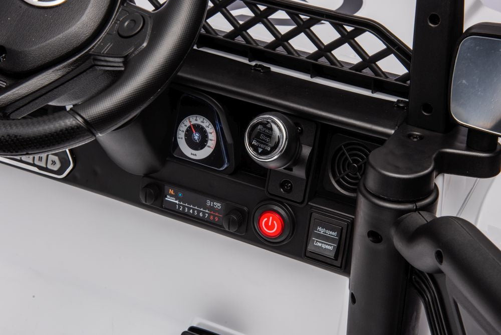 Elektrické auto Toyota FJ 4x4 – na akumulátor bílé