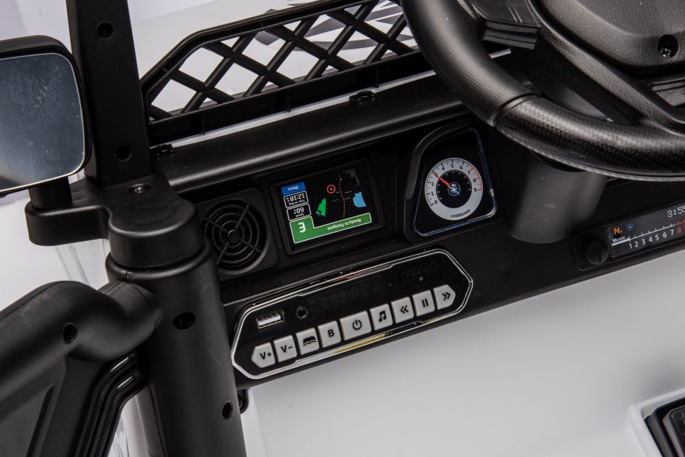 Elektrické auto Toyota FJ 4x4 – na akumulátor bílé