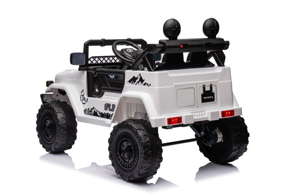 Elektrické auto Toyota FJ 4x4 – na akumulátor bílé