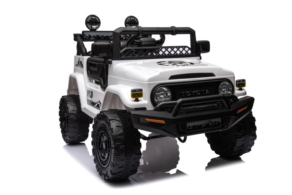 Elektrické auto Toyota FJ 4x4 – na akumulátor bílé