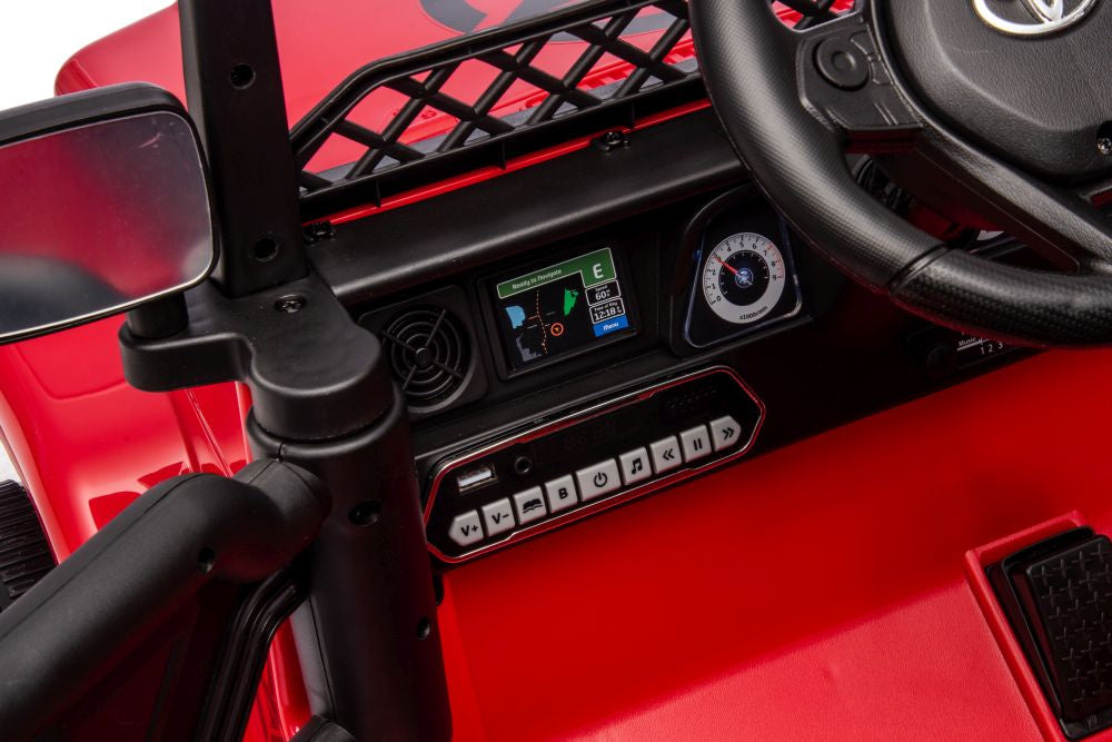 Elektrické auto Toyota FJ 4x4 na akumulátor červené