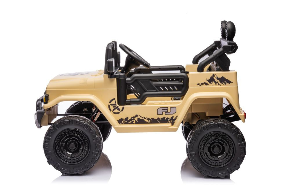 Elektrické auto Toyota FJ 4x4 na akumulátor khaki