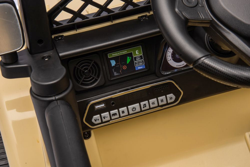 Elektrické auto Toyota FJ 4x4 na akumulátor khaki