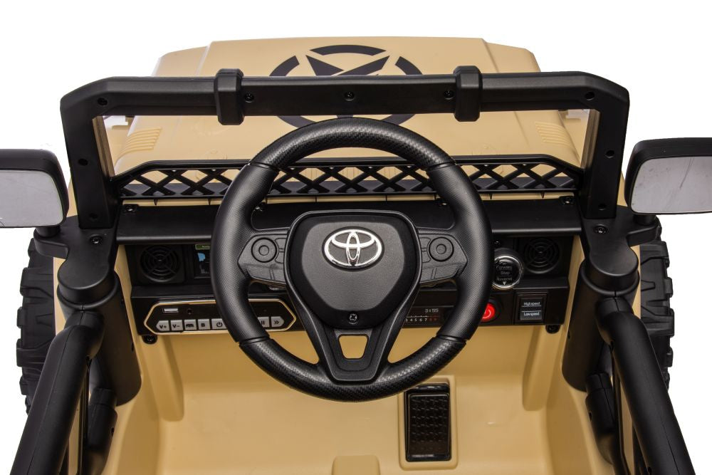 Elektrické auto Toyota FJ 4x4 na akumulátor khaki