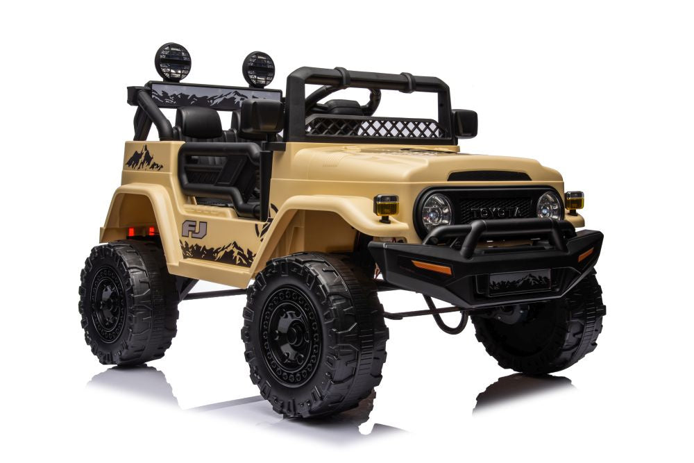 Elektrické auto Toyota FJ 4x4 na akumulátor khaki
