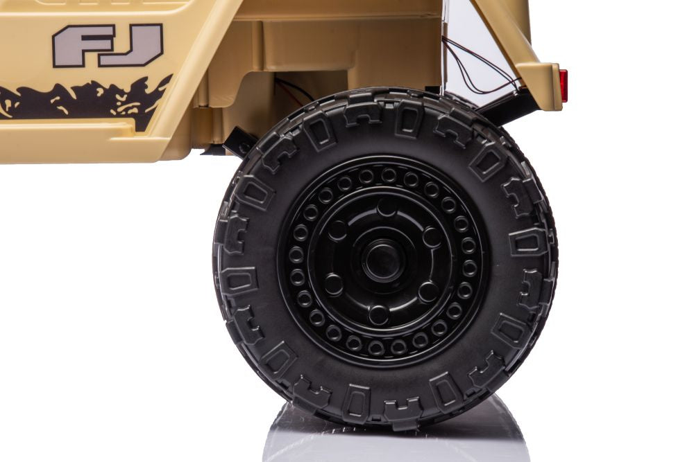 Elektrické auto Toyota FJ 4x4 na akumulátor khaki