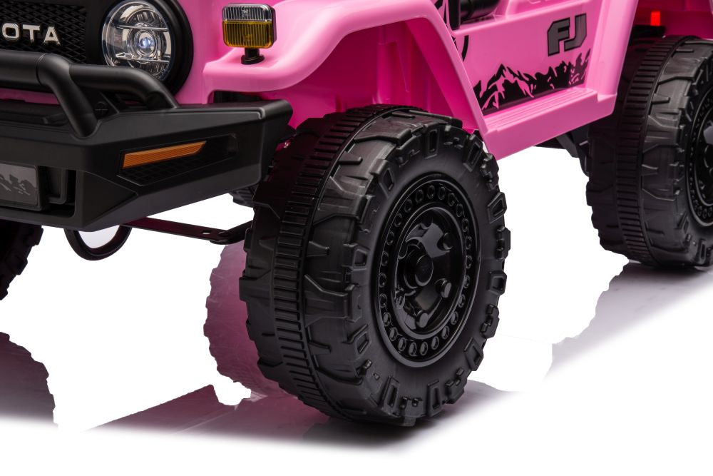 Elektrické auto Toyota FJ 4x4 na akumulátor růžové
