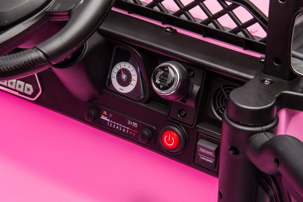 Elektrické auto Toyota FJ 4x4 na akumulátor růžové