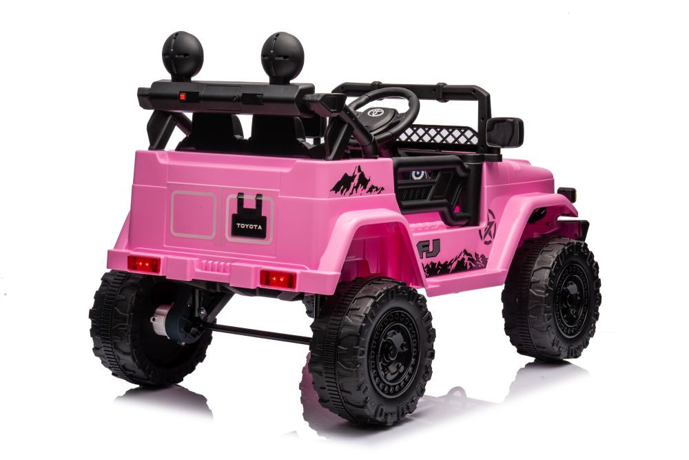 Elektrické auto Toyota FJ 4x4 na akumulátor růžové
