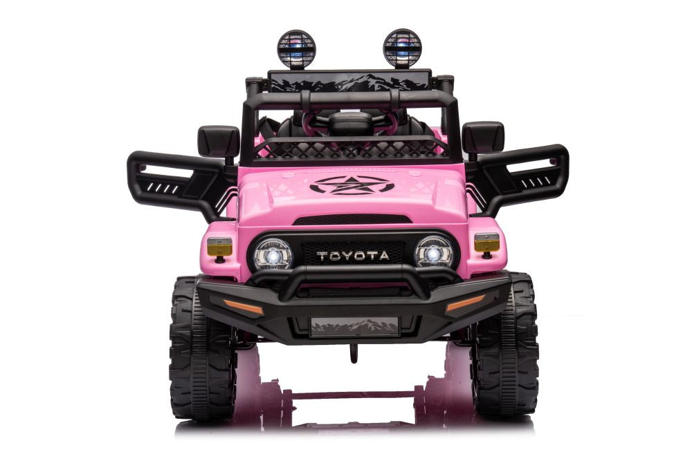 Elektrické auto Toyota FJ 4x4 na akumulátor růžové