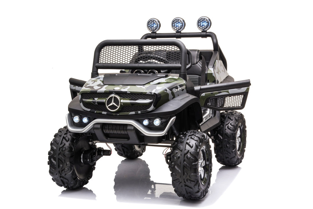 Elektrické auto Unimog S – lakované maskáčové | dětské