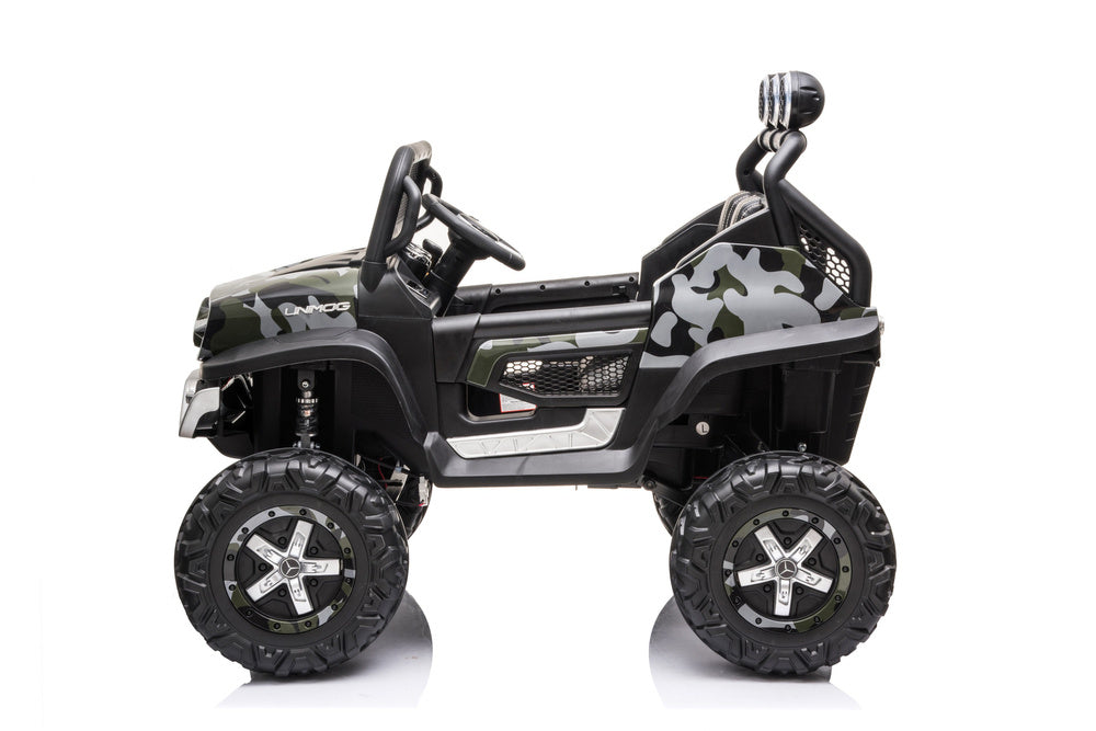 Elektrické auto Unimog S – lakované maskáčové | dětské