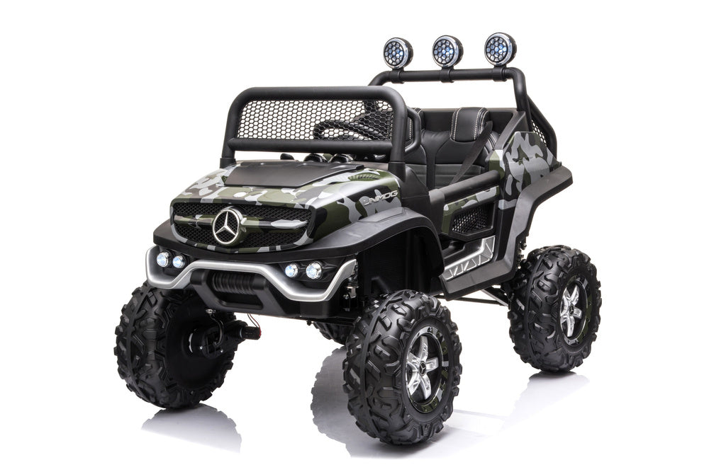 Elektrické auto Unimog S – lakované maskáčové | dětské