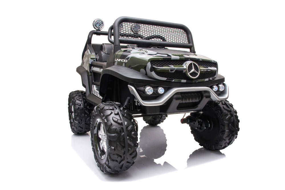 Elektrické auto Unimog S – lakované maskáčové | dětské