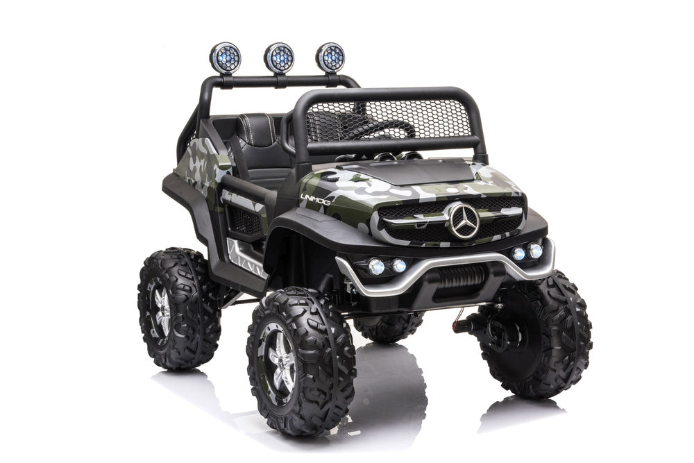 Elektrické auto Unimog S – lakované maskáčové | dětské