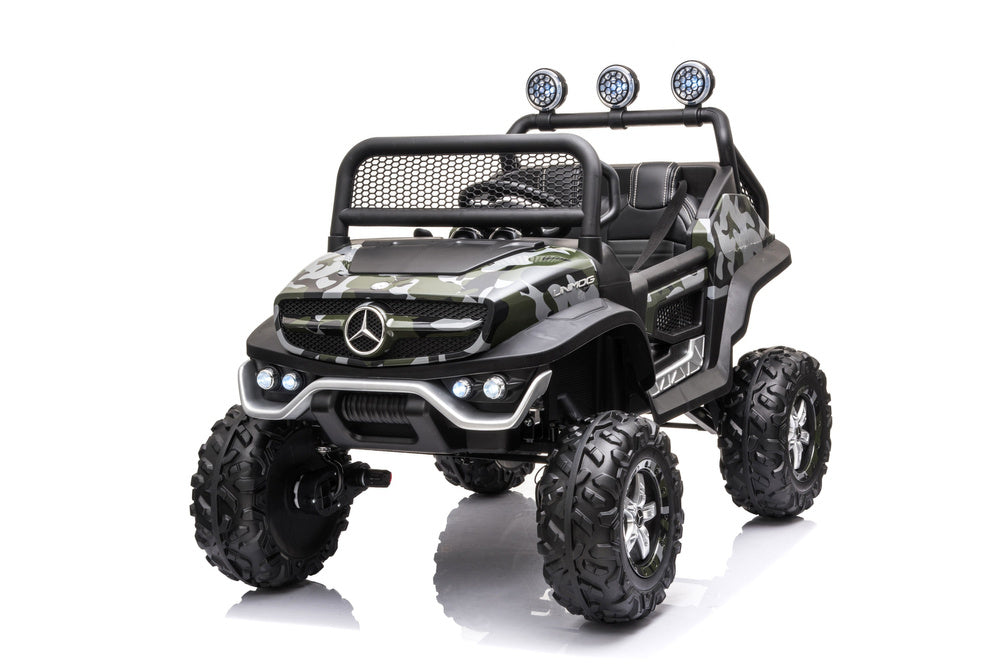 Elektrické auto Unimog S – lakované maskáčové | dětské