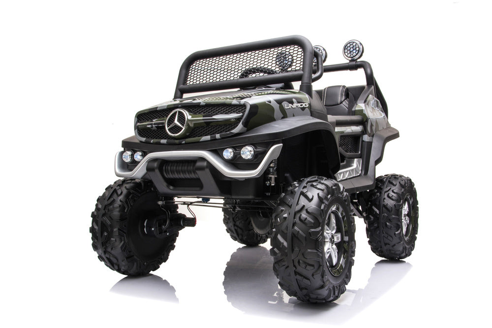 Elektrické auto Unimog S – lakované maskáčové | dětské