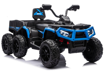 Elektrické čtyřkolka ATV s přívěsem 24V modré – JC606