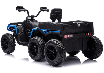 Elektrické čtyřkolka ATV s přívěsem 24V modré – JC606