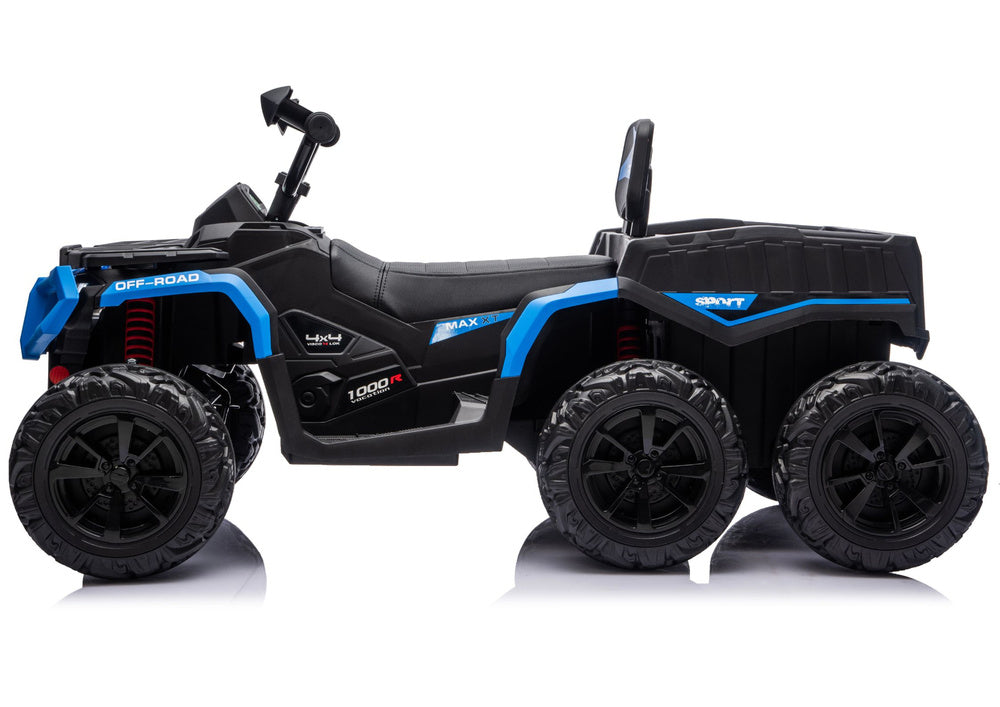 Elektrické čtyřkolka ATV s přívěsem 24V modré – JC606