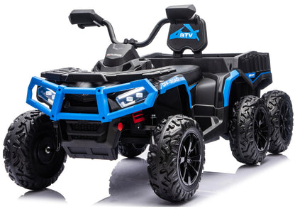 Elektrické čtyřkolka ATV s přívěsem 24V modré – JC606