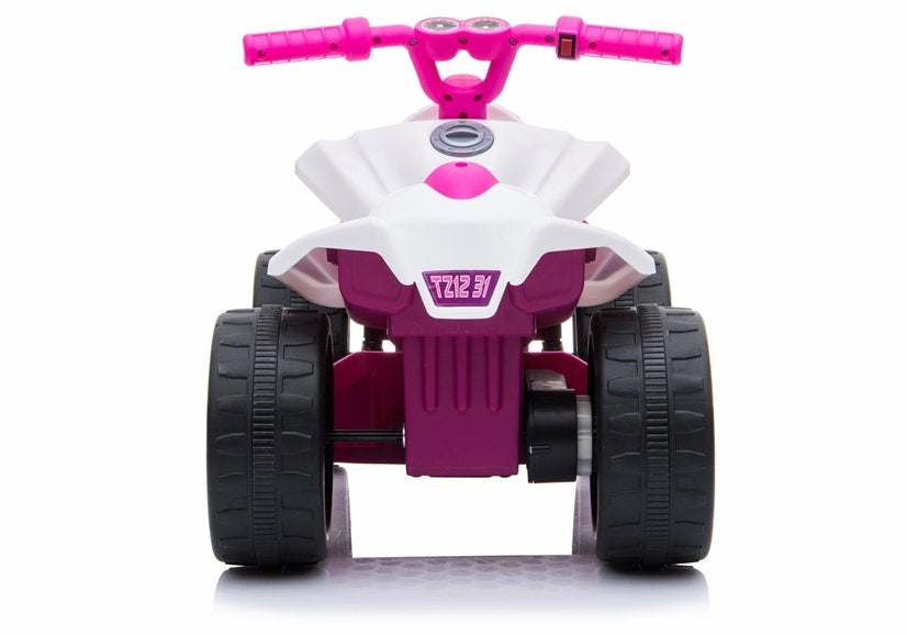 Elektrické odrážedlo quad s baterií bílo-růžové – TR1805