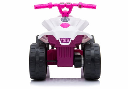 Elektrické odrážedlo quad s baterií bílo-růžové – TR1805