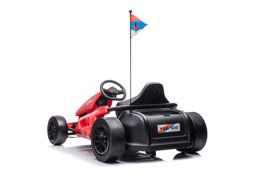 Elektrický gokart A035 s drift funkcí červený
