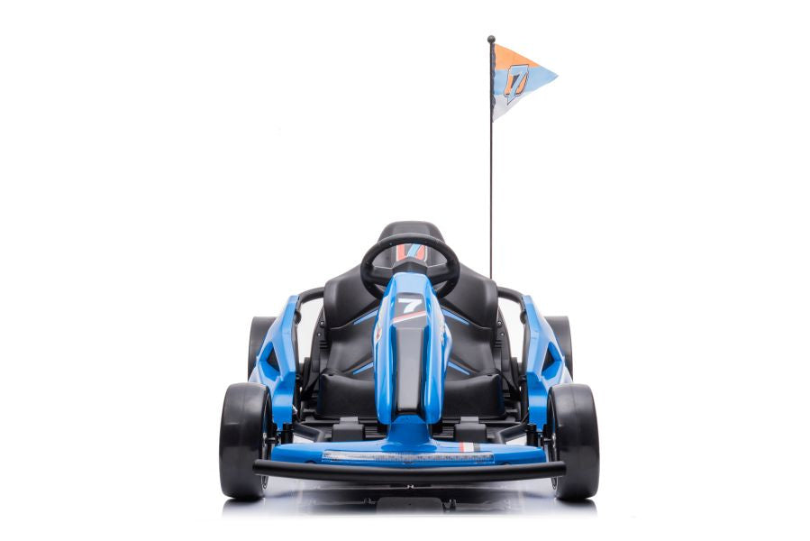 Elektrický gokart na akumulátor A035 s drift funkcí modrý