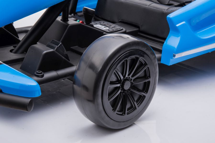 Elektrický gokart na akumulátor A035 s drift funkcí modrý