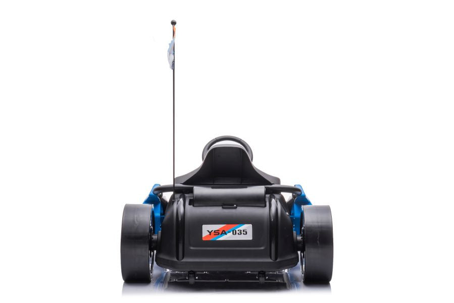 Elektrický gokart na akumulátor A035 s drift funkcí modrý