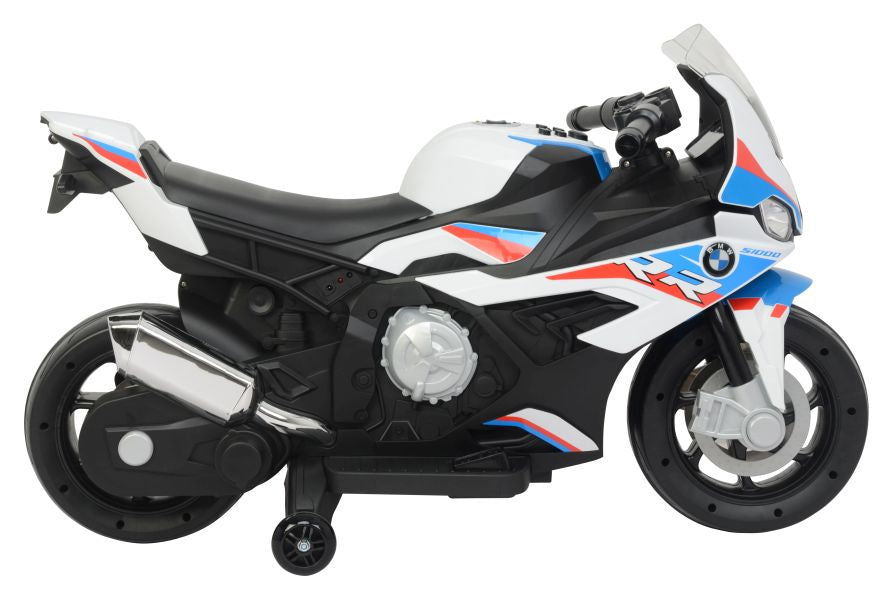 Elektrický motocykl na akumulátor BMW S1000RR bílý