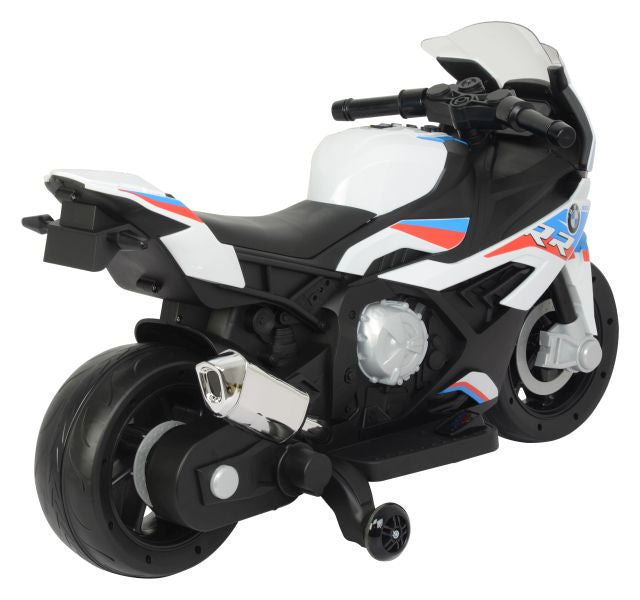 Elektrický motocykl na akumulátor BMW S1000RR bílý