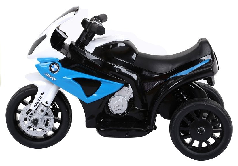 Elektrický motocykl na akumulátor trojkolový – BMW S1000RR modrý