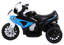 Elektrický motocykl na akumulátor trojkolový – BMW S1000RR modrý