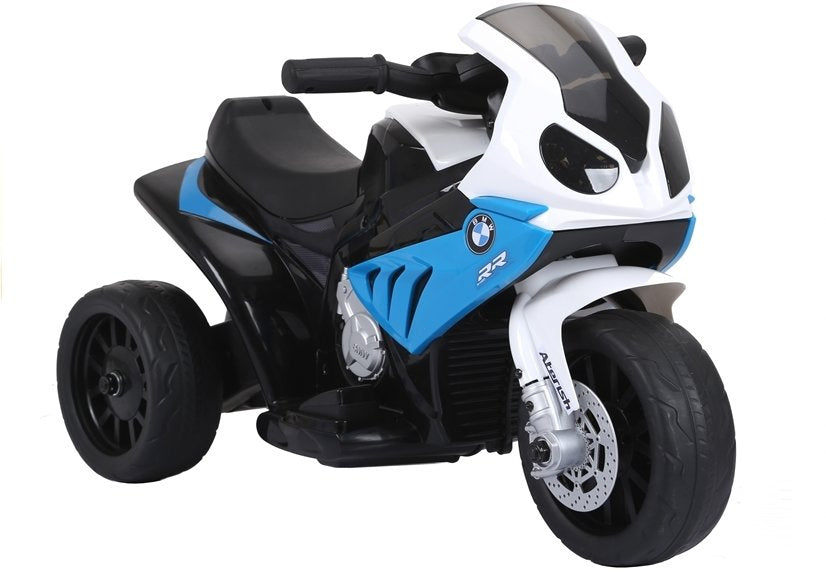 Elektrický motocykl na akumulátor trojkolový – BMW S1000RR modrý