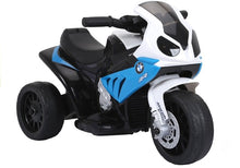 Elektrický motocykl na akumulátor trojkolový – BMW S1000RR modrý