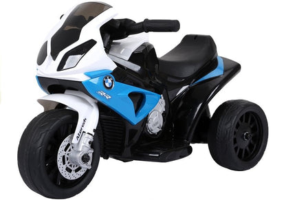 Elektrický motocykl na akumulátor trojkolový – BMW S1000RR modrý