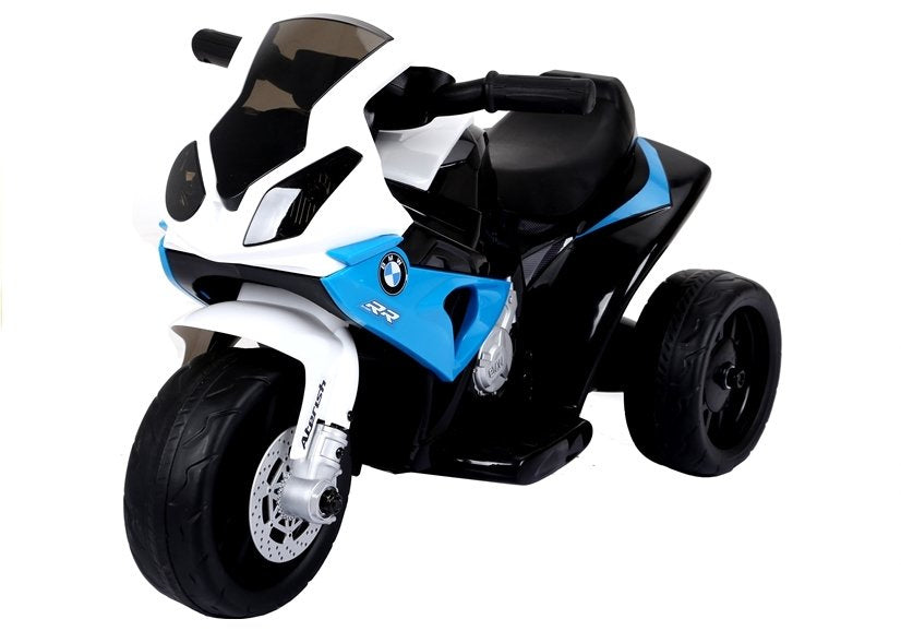 Elektrický motocykl na akumulátor trojkolový – BMW S1000RR modrý