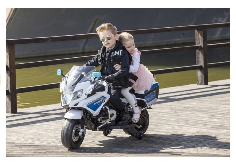 Elektrický motor BMW R1200 policie pro děti od 3 let bílý