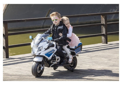 Elektrický motor BMW R1200 policie pro děti od 3 let bílý