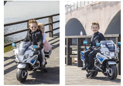Elektrický motor BMW R1200 policie pro děti od 3 let bílý