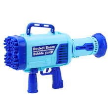 Elektrický pistolet na bubliny – 64 otvorů LED | modrý