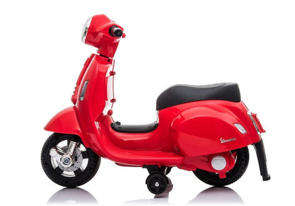 Elektrický skútr na akumulátor pro děti Vespa GTS 300 Mini červený