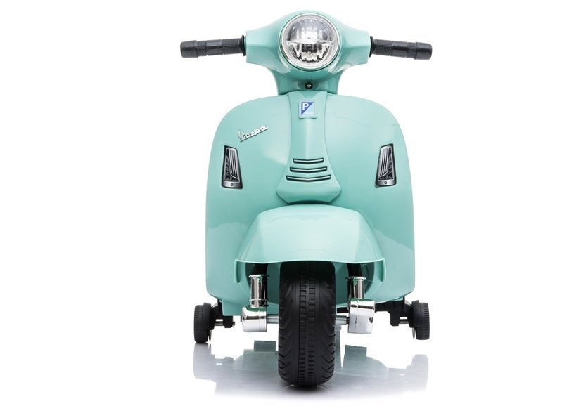 Elektrický skútr na akumulátor pro děti Vespa GTS 300 Mini tyrkysový
