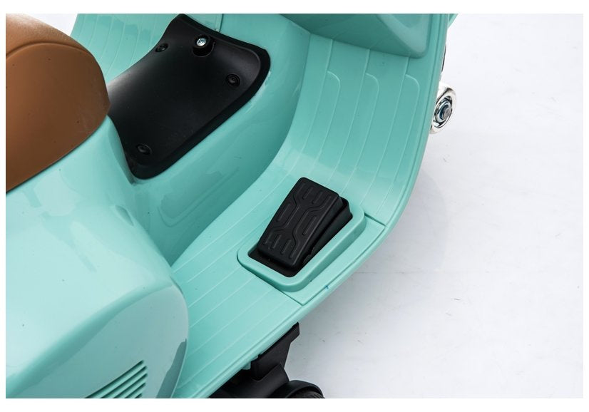 Elektrický skútr na akumulátor pro děti Vespa GTS 300 Mini tyrkysový